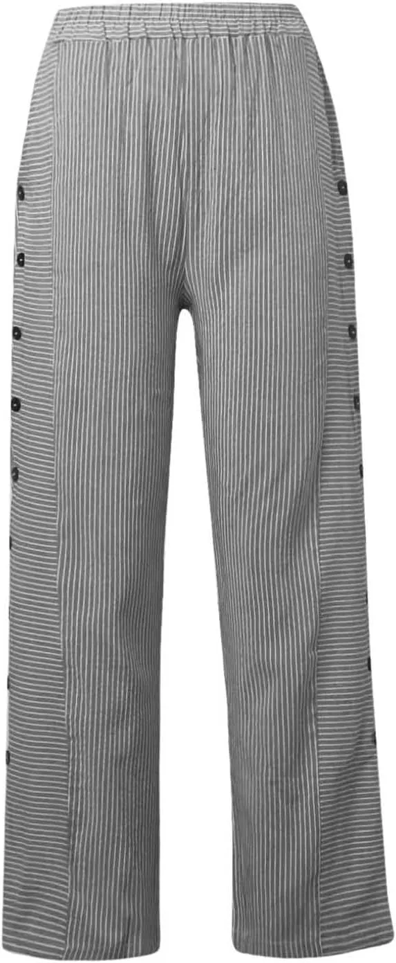 ADHOWBEW Cotton Linen Pants Women Summer 2025 Trendy Cover Ups Flowy Elastic Waist Loose Fit Comfy Casual Trousers Slacks