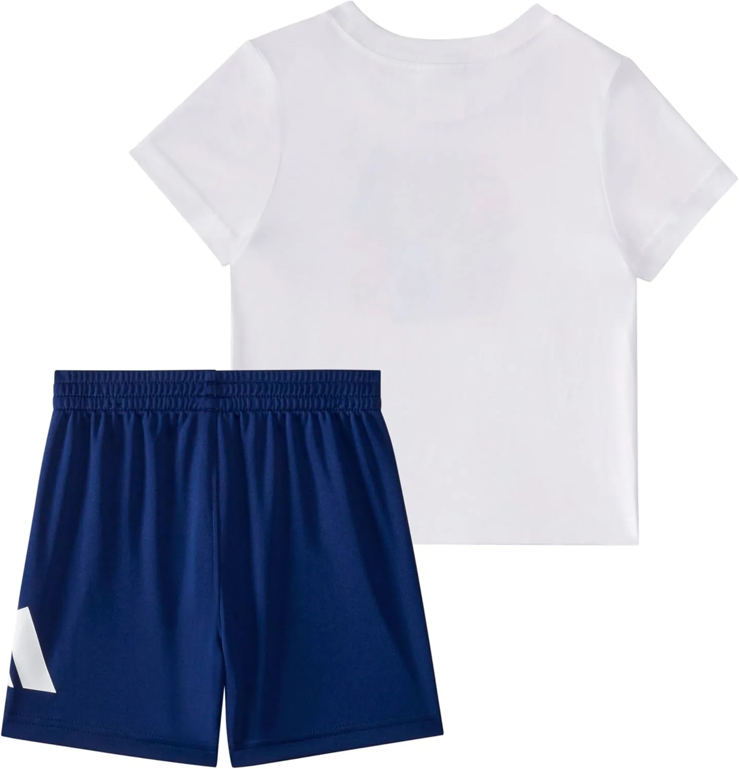 adidas baby-boys Short Sleeve Cotton Tee Shirt and Logo Short Set