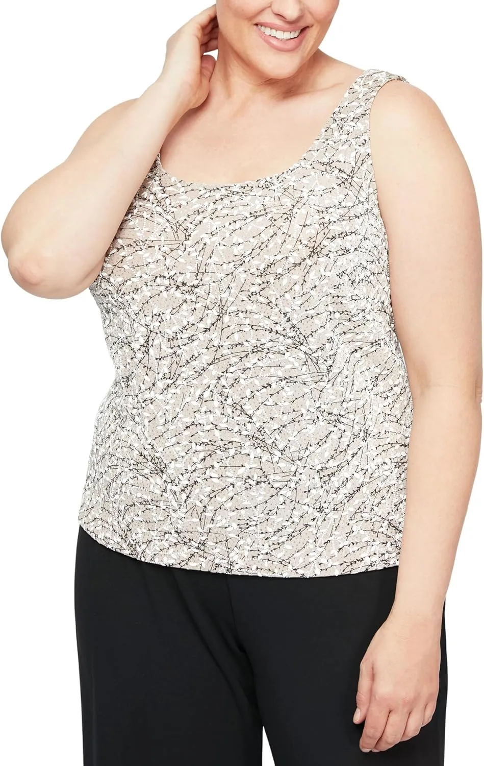 Alex Evenings Women's Top and Jacket Set