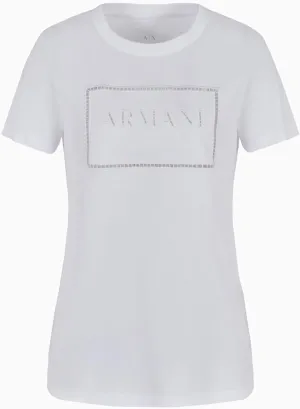 Armani Exchange Women's Embroidered Logo Cotton T-Shirt