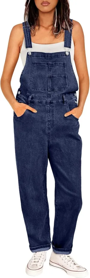 AUTOMET Womens Overalls Denim Jumpsuits Casual Wide Leg Loose fit Bib Strap Jeans Pants Fashion Summer Outfits 2024