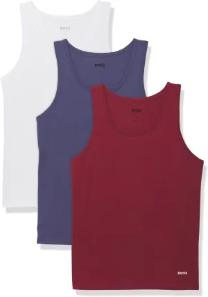 BOSS Men's 3 Pack Cotton Tank Top