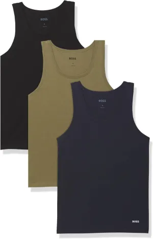 BOSS Men's 3 Pack Cotton Tank Top