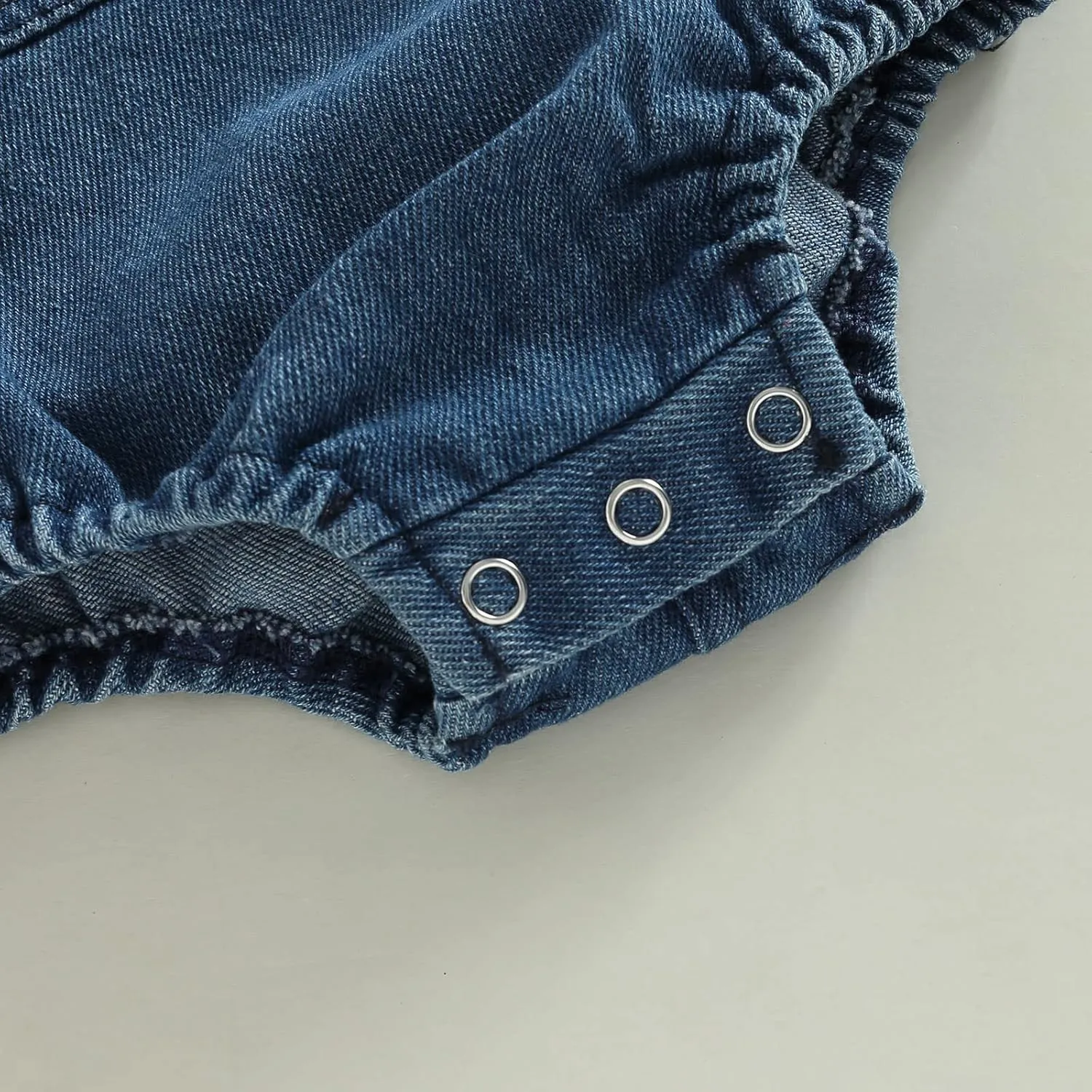 BULINGNA Infant Baby Boy Girl Denim Romper Sleeveless Straps Button Jeans Jumpsuit Unisex Baby Jeans Overalls Summer Clothes