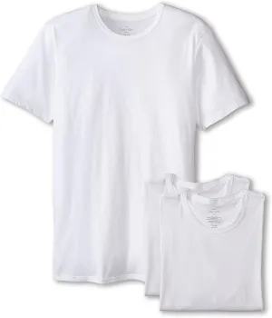 Calvin Klein Men`s Cotton Crew Neck Classic Fit T-Shirts 3 Pack (White(NP2205-100_1)/White, X-Large)