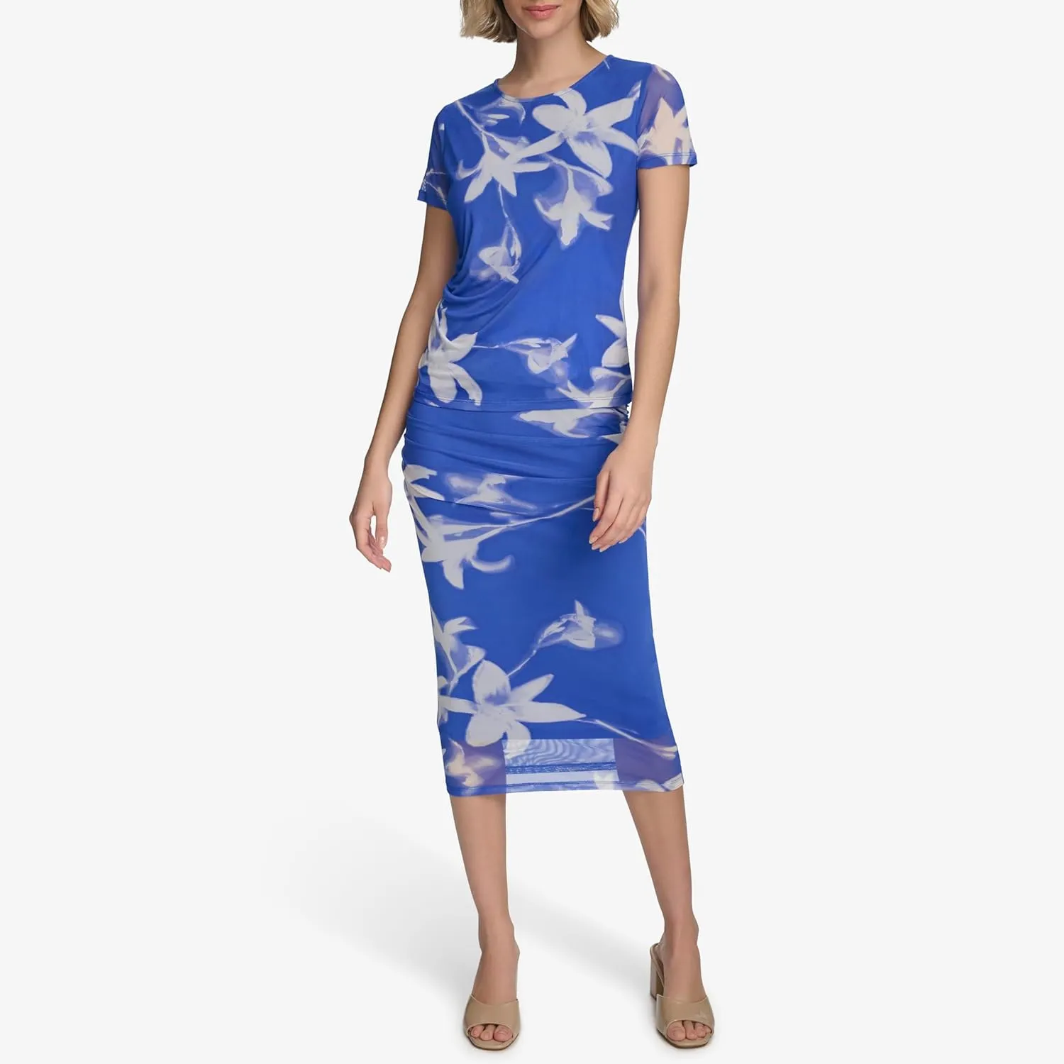 Calvin Klein Women's Printed Short Sleeve Top