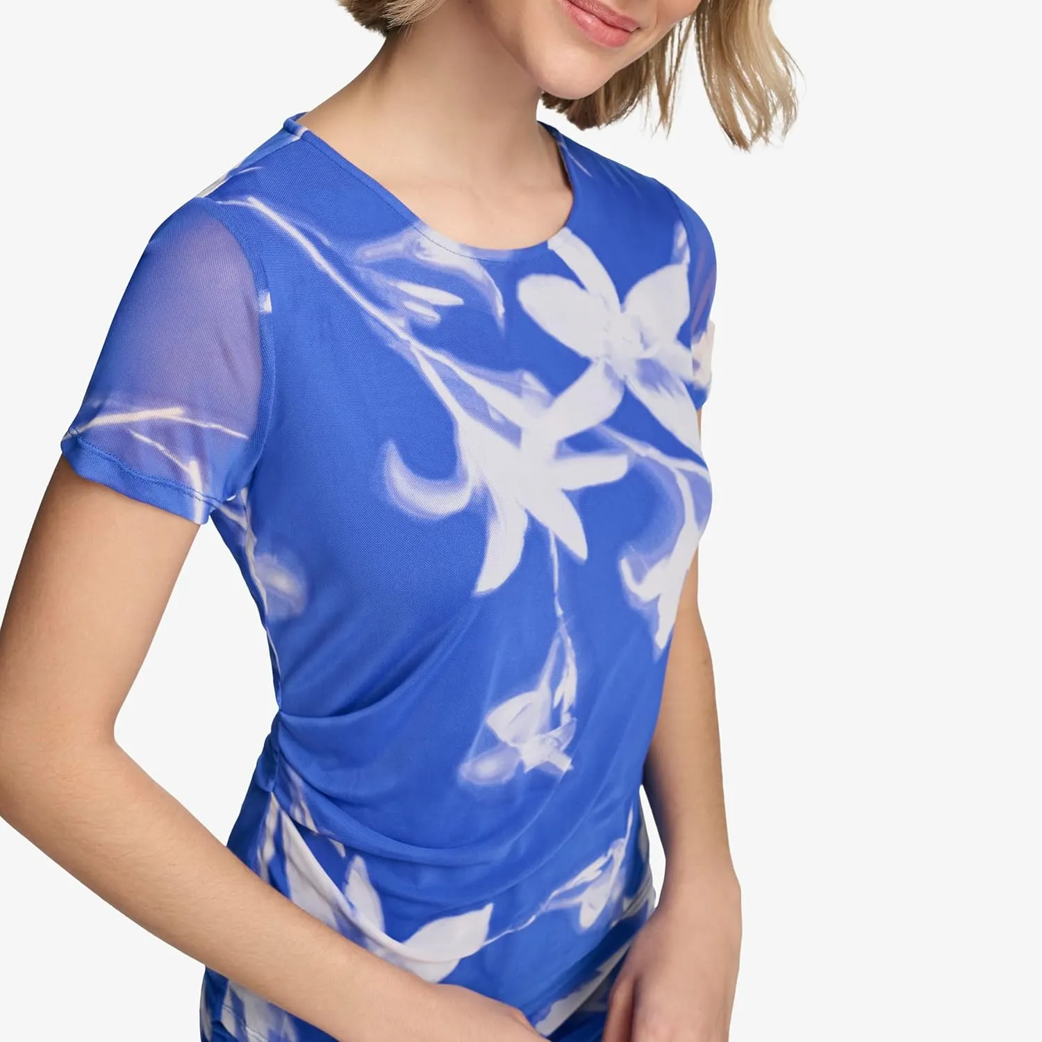 Calvin Klein Women's Printed Short Sleeve Top