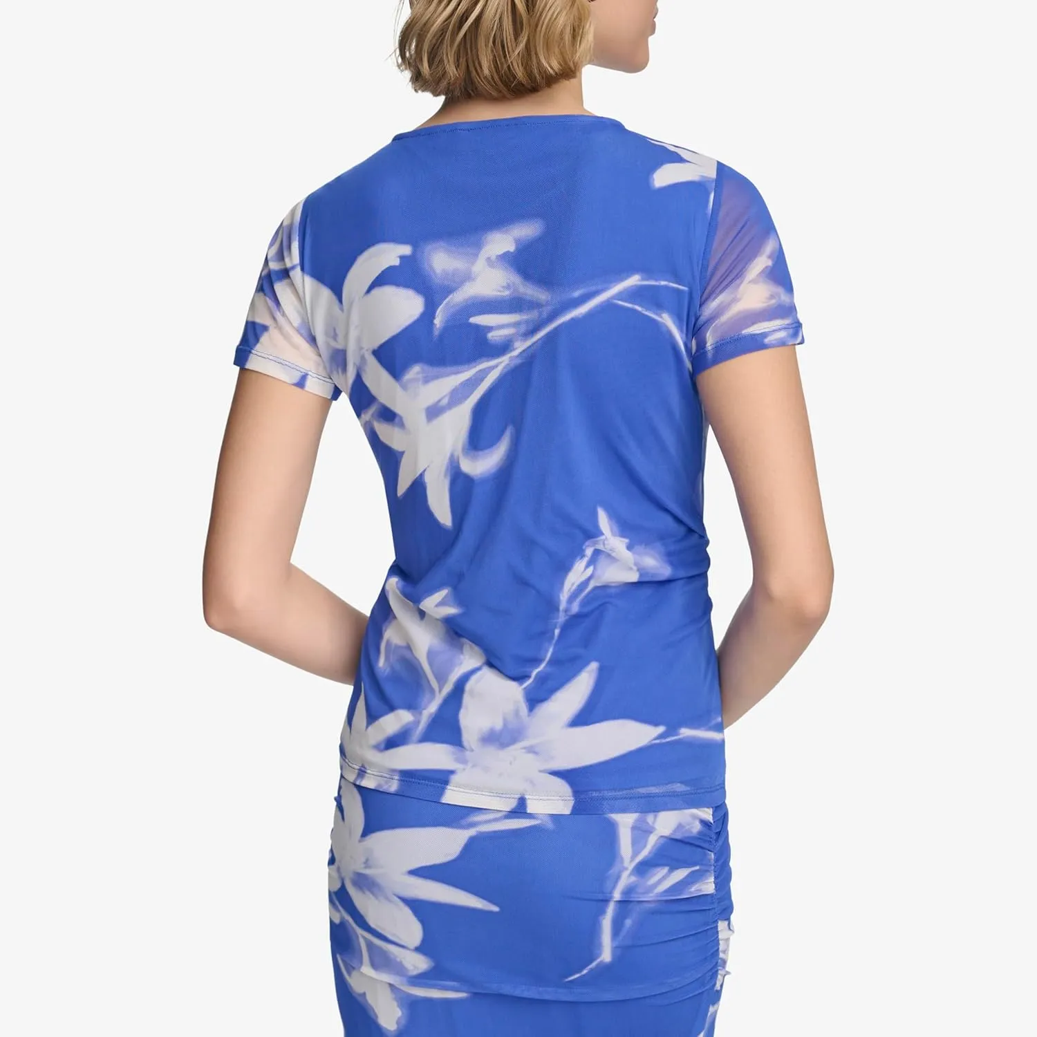 Calvin Klein Women's Printed Short Sleeve Top