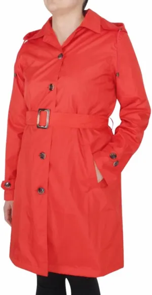 Capelli New York Ladies Rain Slicker with Removable Hood