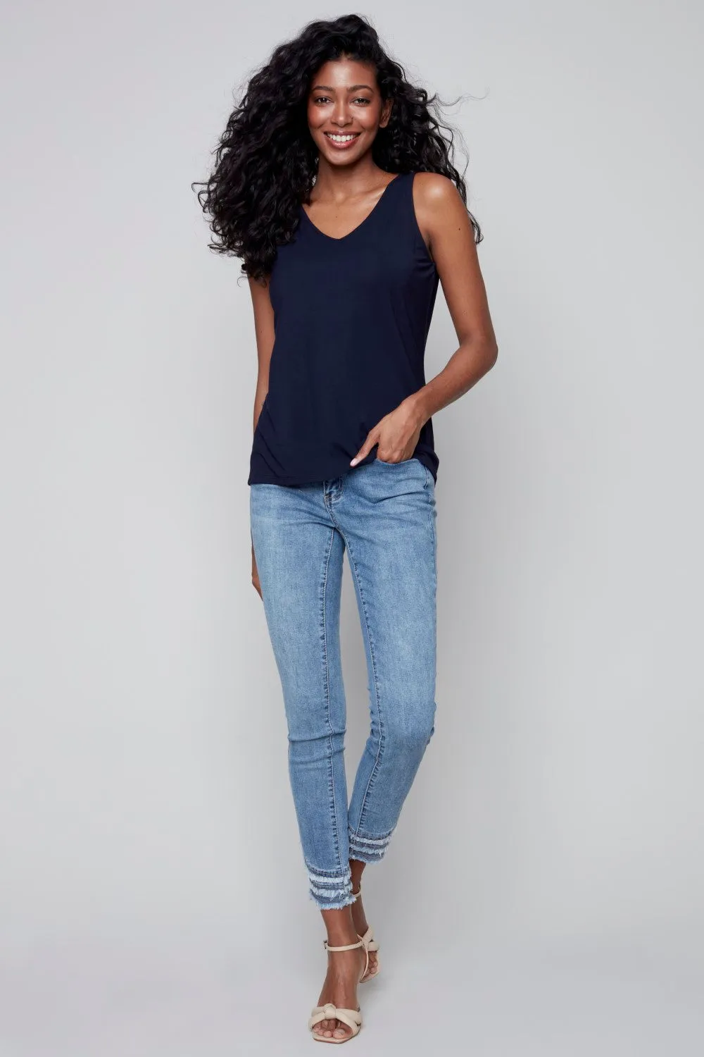 Charlie B Cami C1243SPK-NVY Navy