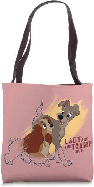 Disney Ink and Paint Lady and the Tramp 1955 Tote Bag