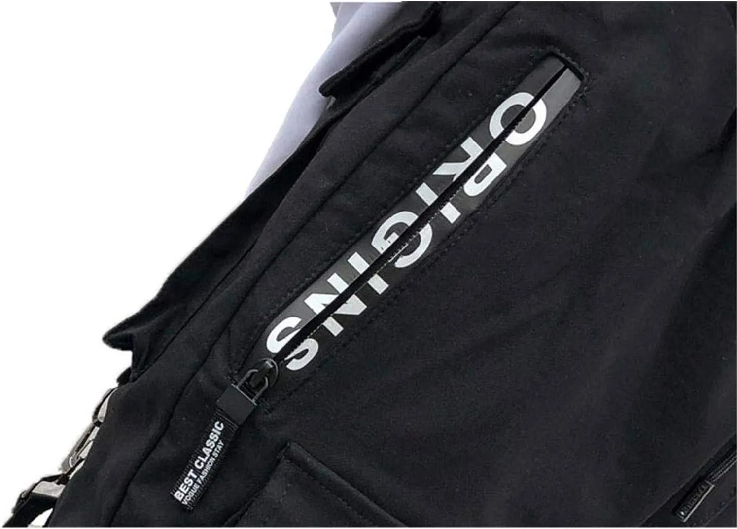 DuDubaby High Waisted Yoga Pants Men's Pockets Pencil Pants Hip Hop Patchwork Sweatpants Mens Pants Slim Fit