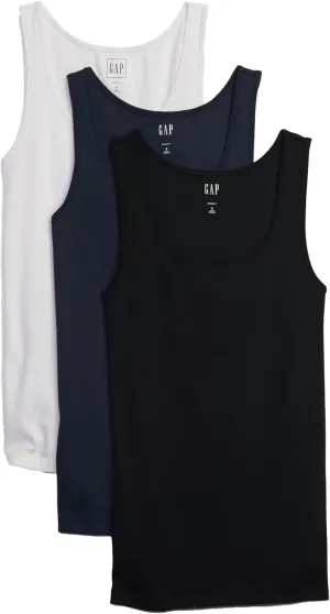 GAP Women's 3-Pack Modern Tank Top