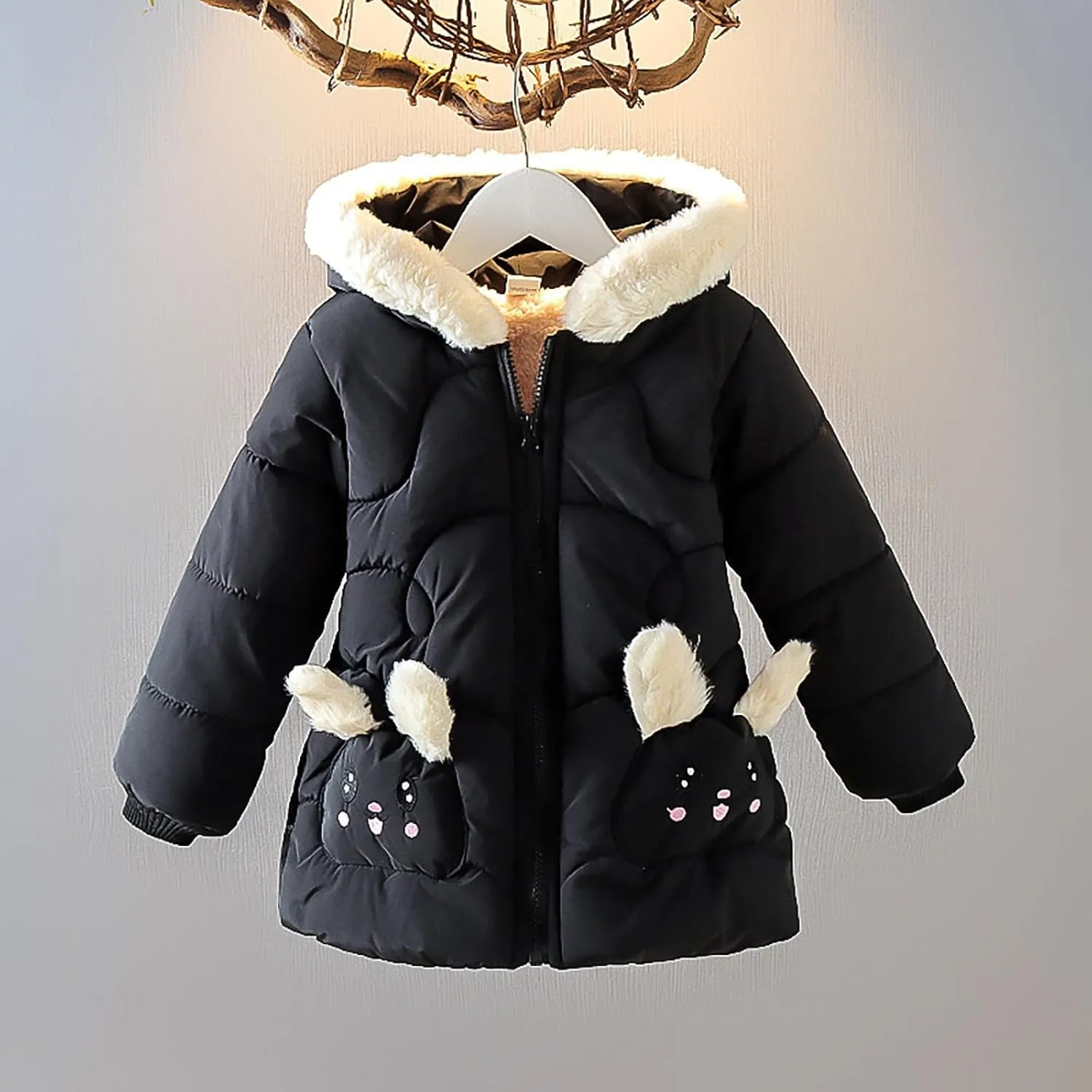 Infant Girl Winter Coat Children's Thickened Quality Cotton Cotton Padded Winter Cartoon Cotton Girls Winter Jackets