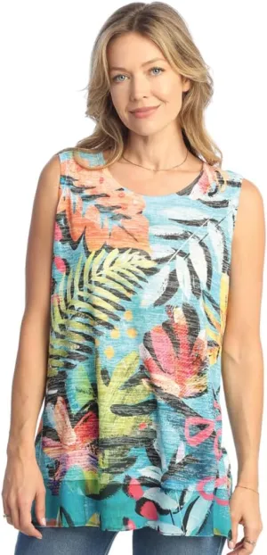 Jess & Jane Tank Burnout Sleeveless Top - AJ5