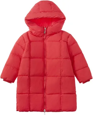 Kids Toddler Girls Boys Winter Warm Thick Coat Solid Cotton Long Sleeve Padded Jacket Clothes for 3~8T