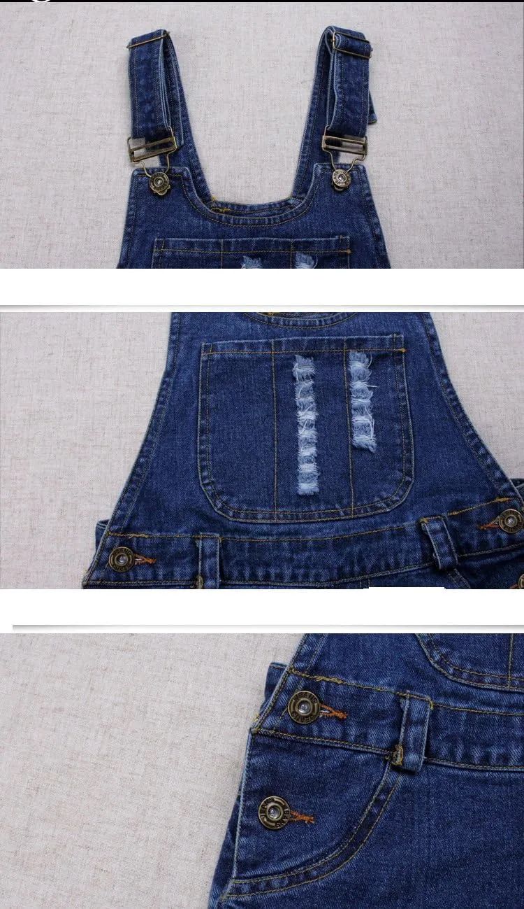 KIDSCOOL SPACE Girls Denim Overalls, Cotton Jean Workwear Pants