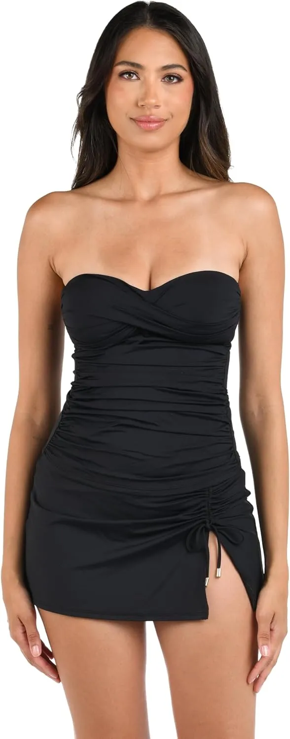 La Blanca Women's Bandeau Tankini Swimsuit Top