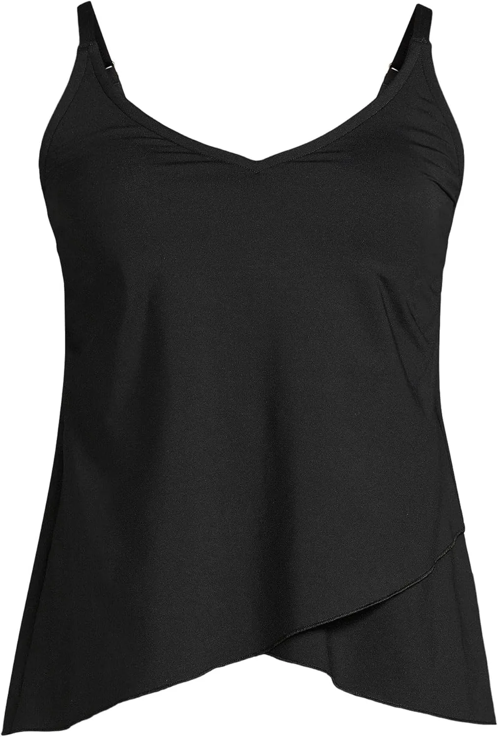 Lands' End Women's Tulip Hem Tankini Top