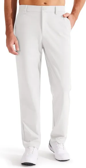 Libin Men's Golf Pants Classic Fit Flat Front Work Dress Pants 29" 31" 33" Stretch Casual Pants Lightweight with Pockets