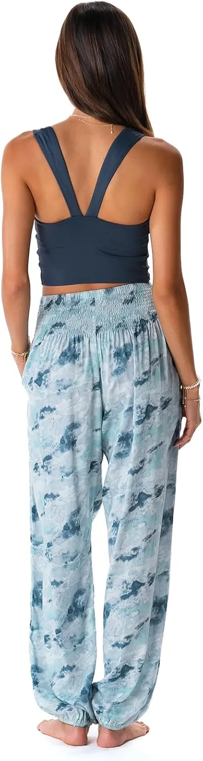 Lotus and Luna Women's Harem Pants Thai Pants for Beach & Lounge High Waisted Flowy Boho Pants Genie Pants Yoga Pants