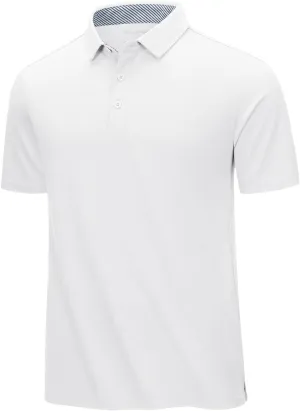 Men's Summer Cotton Polos Shirts Short Sleeve Pullover Quick Dry Tops Outdoor Running Sports Tee