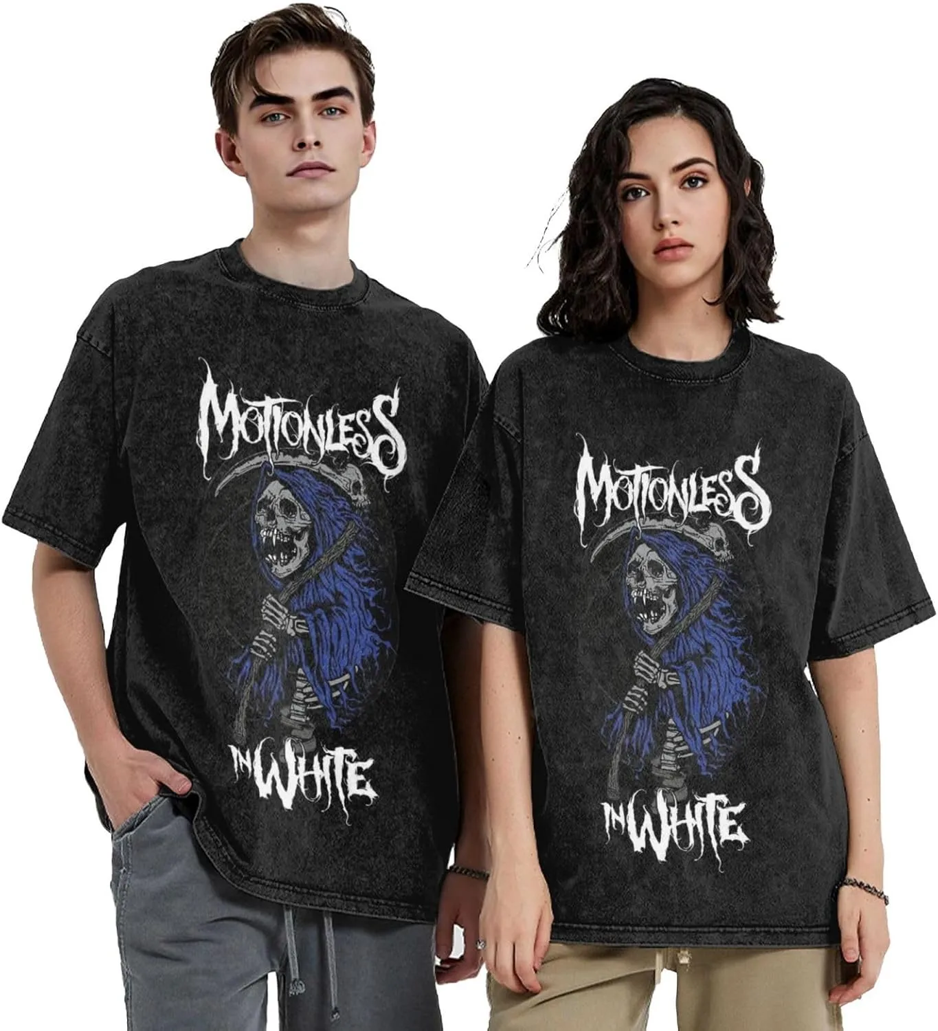 Mens Vintage Oversized Drop Shoulder Fashion T Shirt Loose Wash Solid Tee Tops