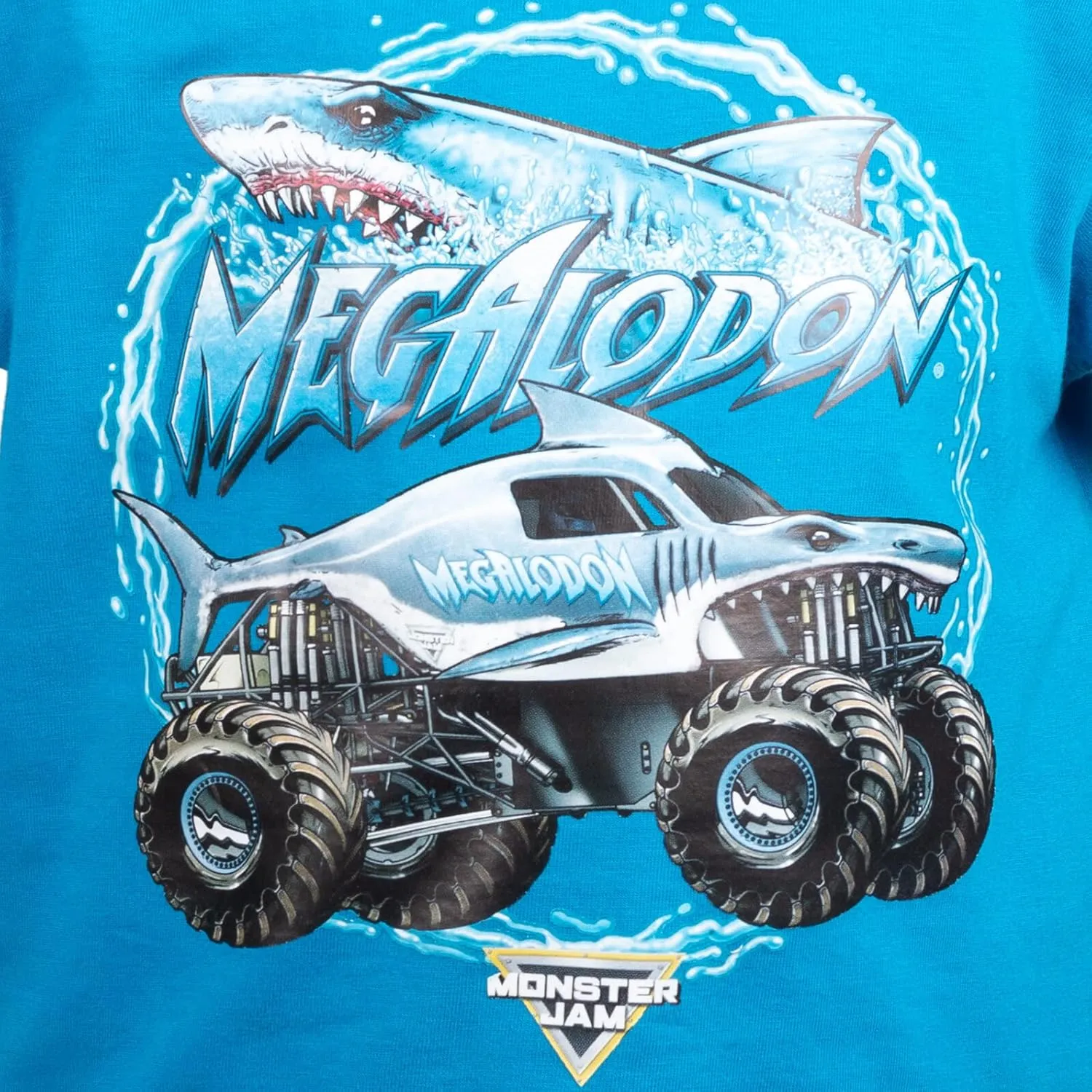 Monster Jam T-Shirt and Mesh Shorts Outfit Set Toddler to Big Kid Grave Digger El Toro Loco Megalodon