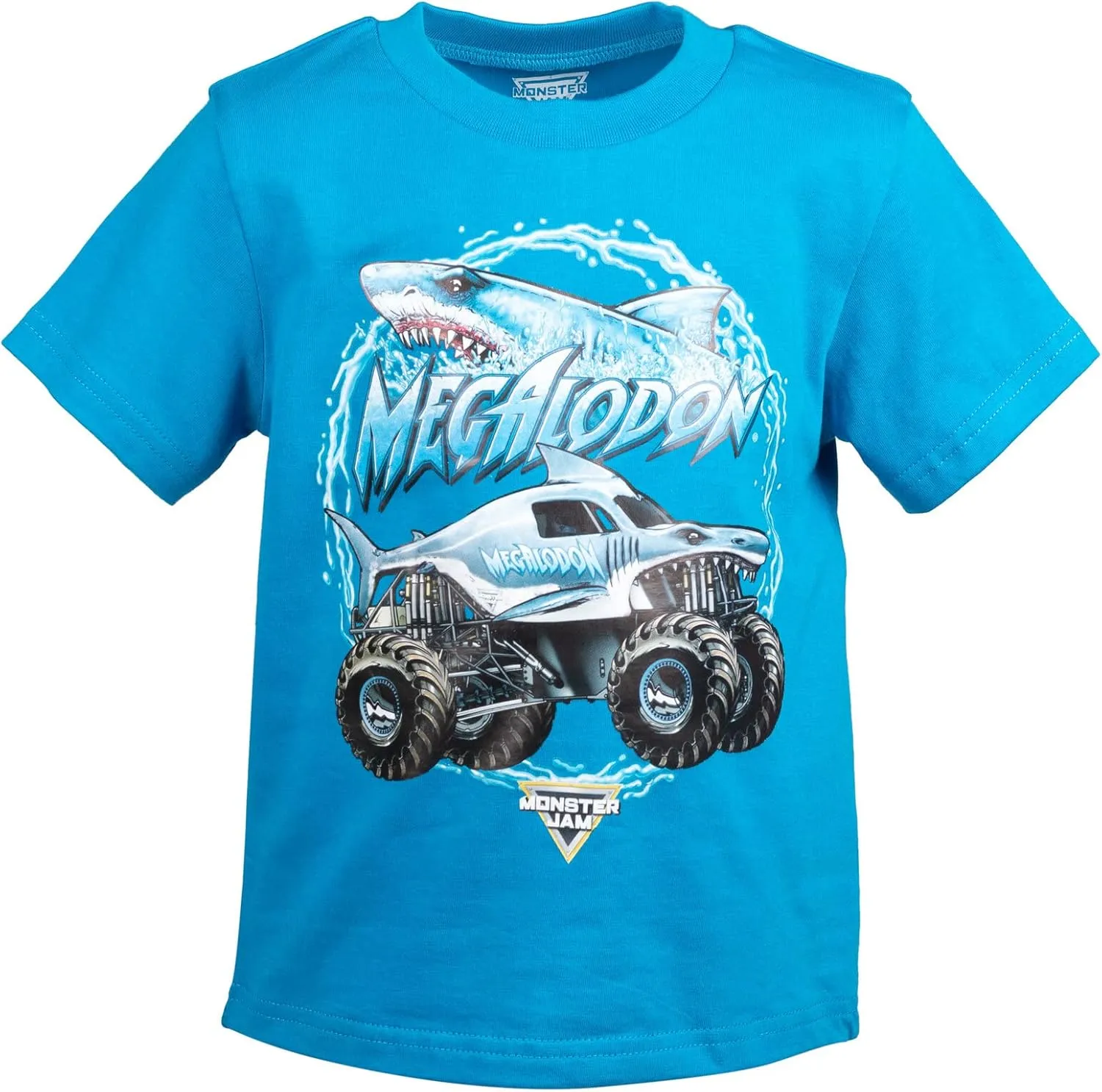 Monster Jam T-Shirt and Mesh Shorts Outfit Set Toddler to Big Kid Grave Digger El Toro Loco Megalodon