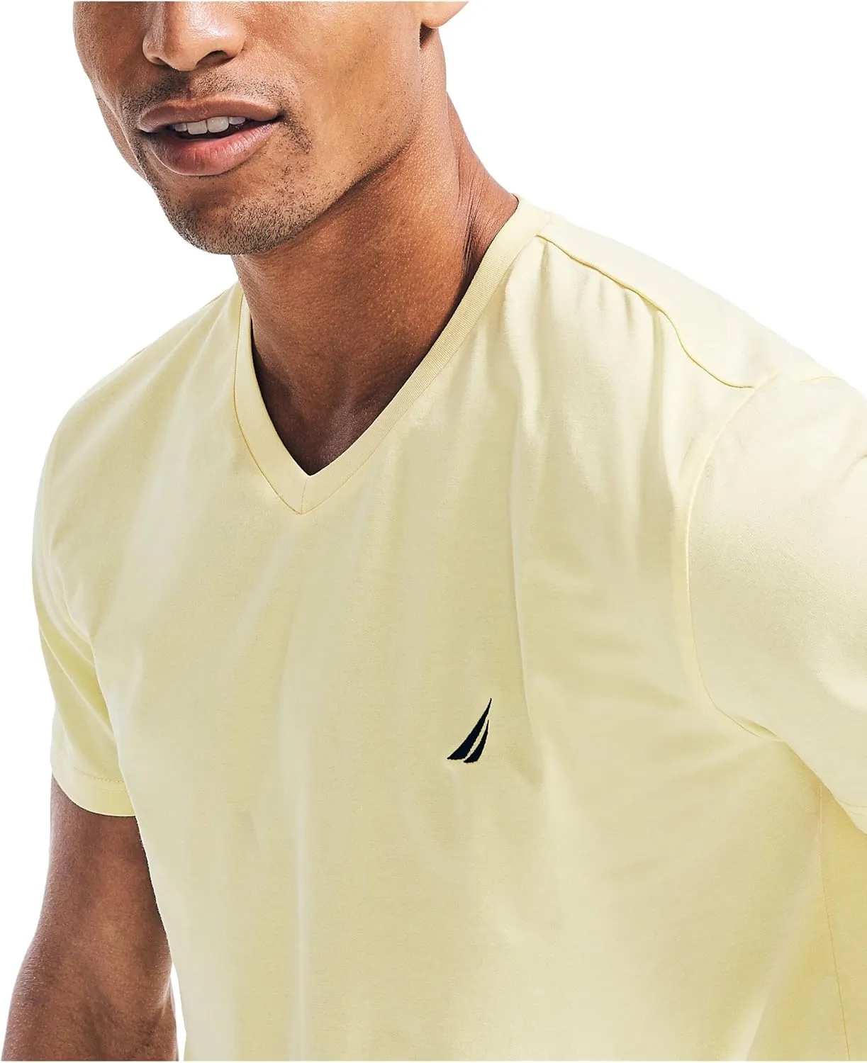 Nautica Men's J-Class Logo V-Neck T-Shirt
