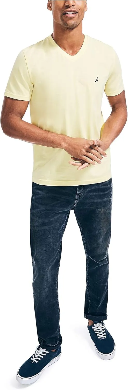 Nautica Men's J-Class Logo V-Neck T-Shirt
