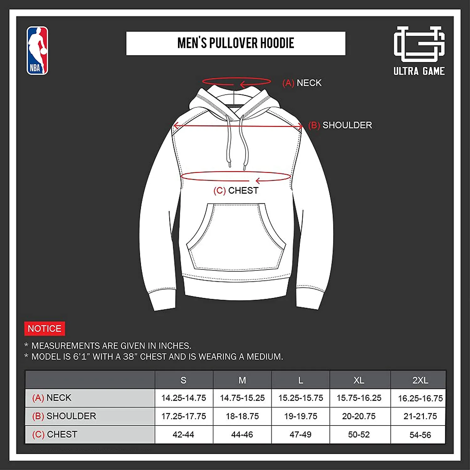 NBA Los Angeles Clippers Men's Focused Fleece Hoodie Sweatshirt Pullover