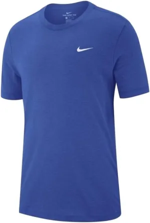 Nike Men's Dry Tee Drifit Cotton Crew Solid, Game Royal/White, Medium