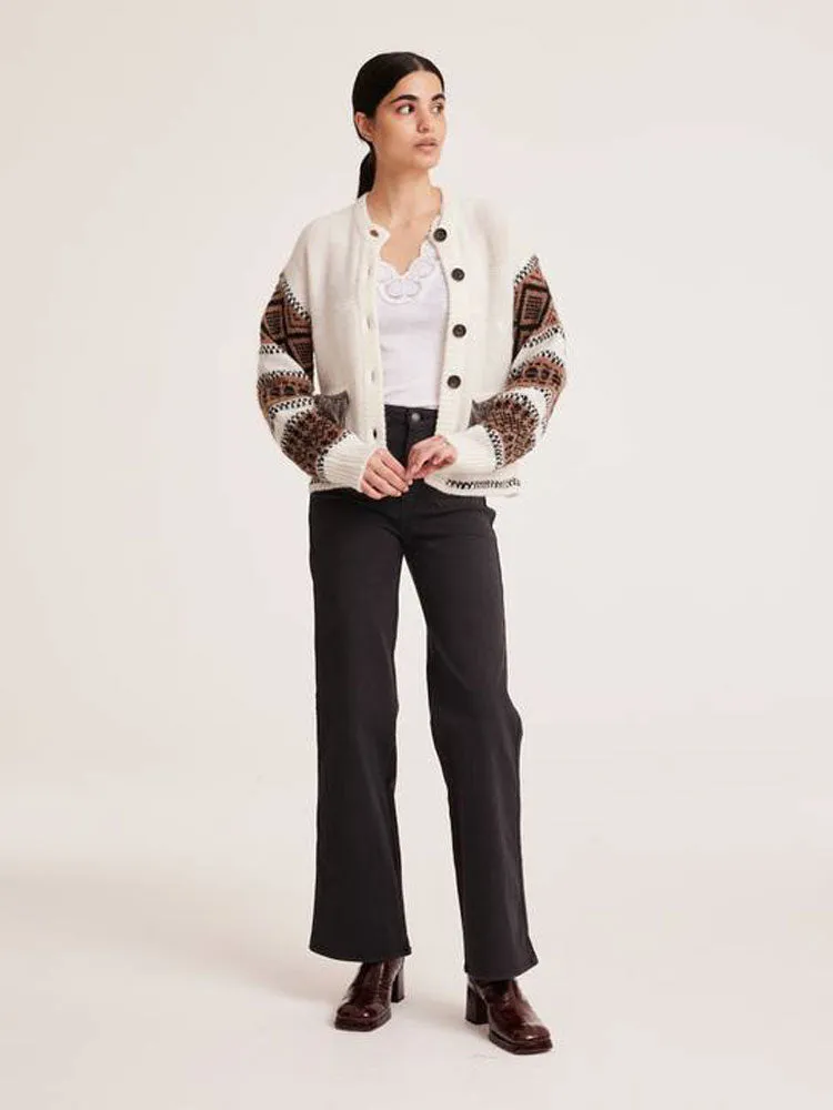Odd Molly Ann Cardigan Light Chalk