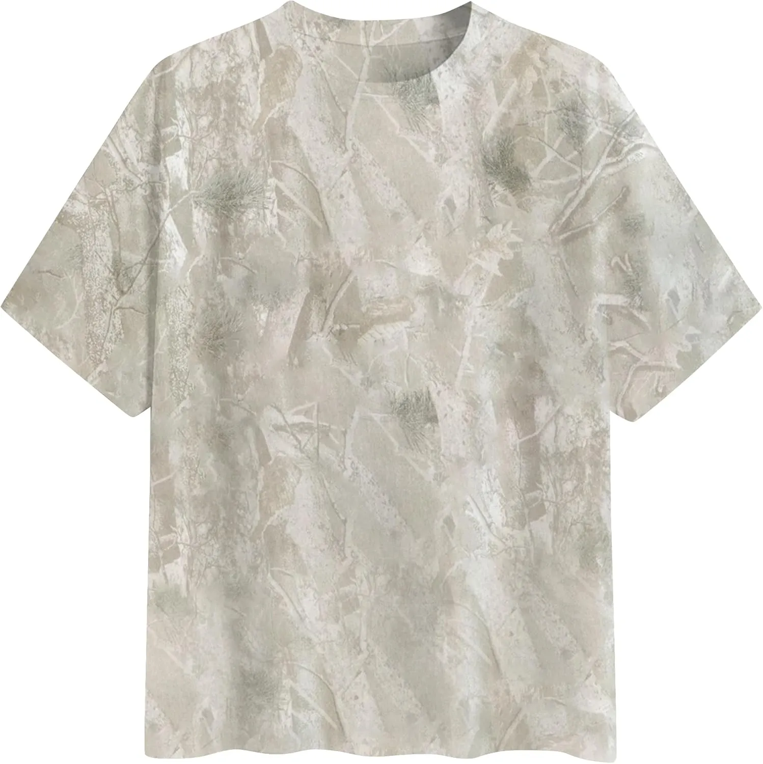 Oversized Camo Shirts for Women Men Maple Leaf Print Short Sleeve Crewneck T-Shirt Casual Loose Y2k Graphic Tee Tops