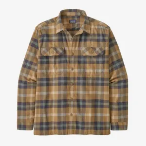 PATAGONIA M'S L/S ORGANIC COTTON MW FJORD FLANNEL SHIRT - MOJAVE KHAKI