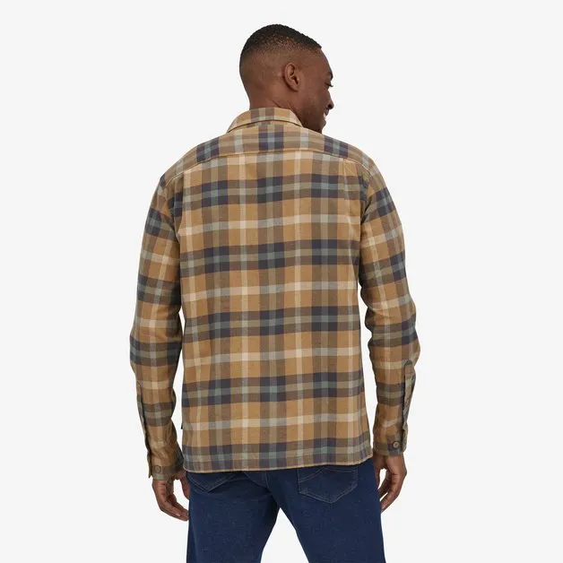 PATAGONIA M'S L/S ORGANIC COTTON MW FJORD FLANNEL SHIRT - MOJAVE KHAKI