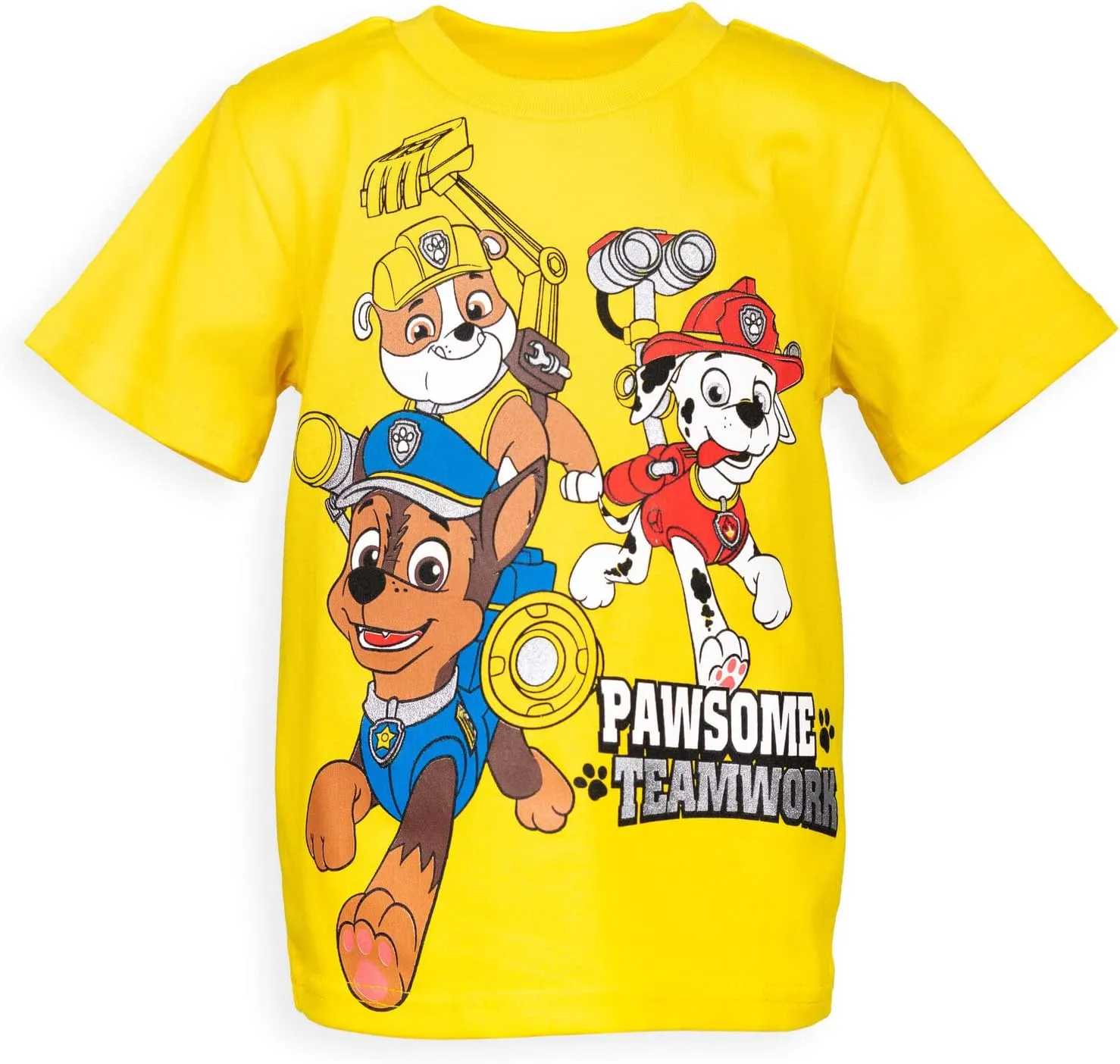 Paw Patrol Chase Marshall Rubble Rocky 4 Pack Graphic T-Shirts Toddler to Big Kid