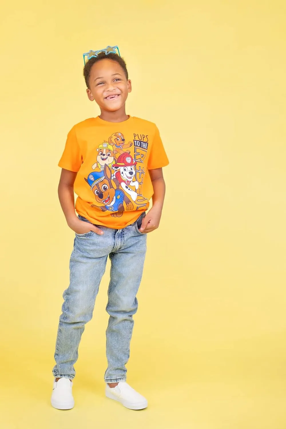 Paw Patrol Chase Marshall Rubble Rocky 4 Pack Graphic T-Shirts Toddler to Big Kid