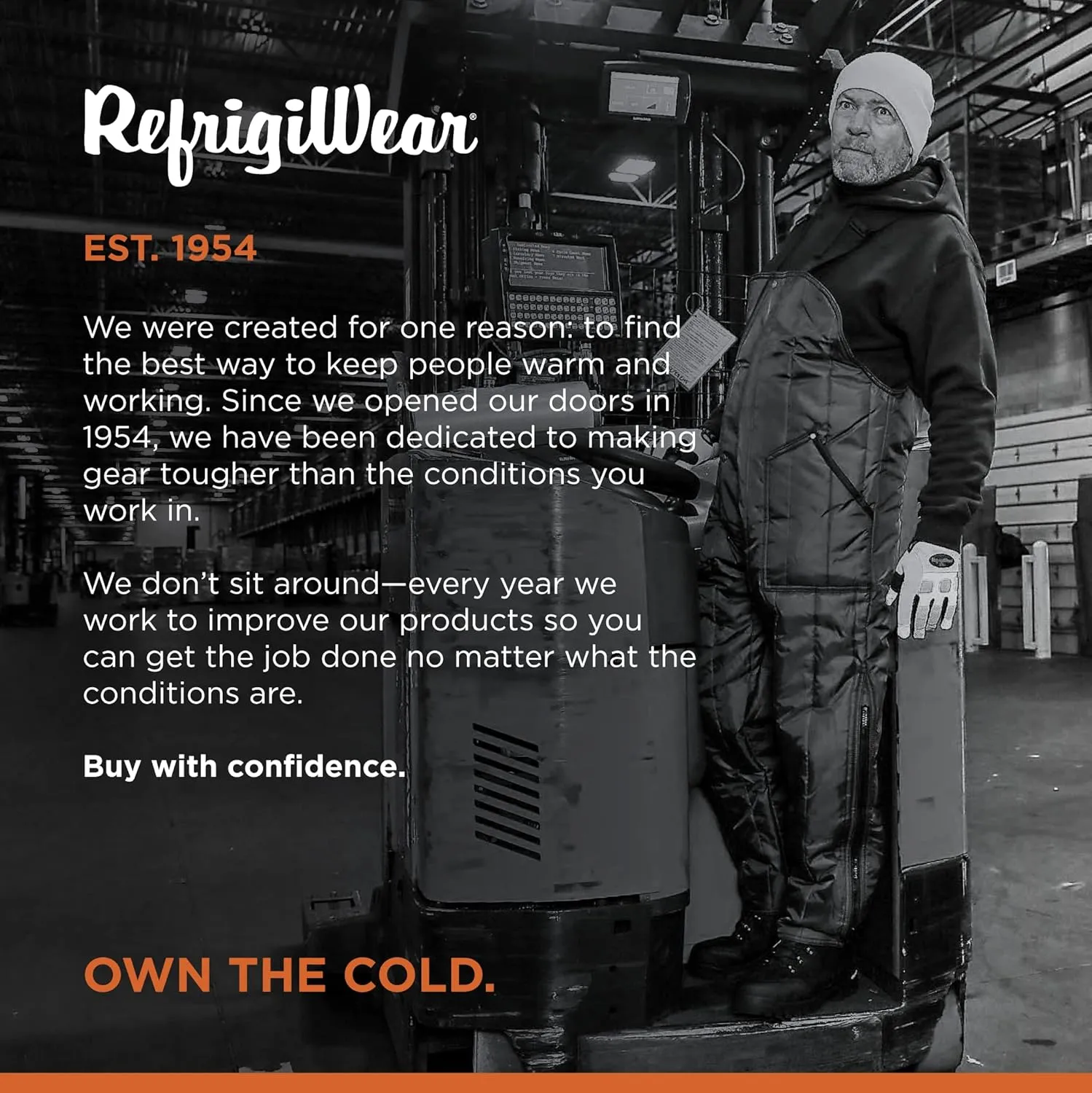 RefrigiWear Econo-Tuff Insulated High-Bib Overalls, 15F Comfort Rating