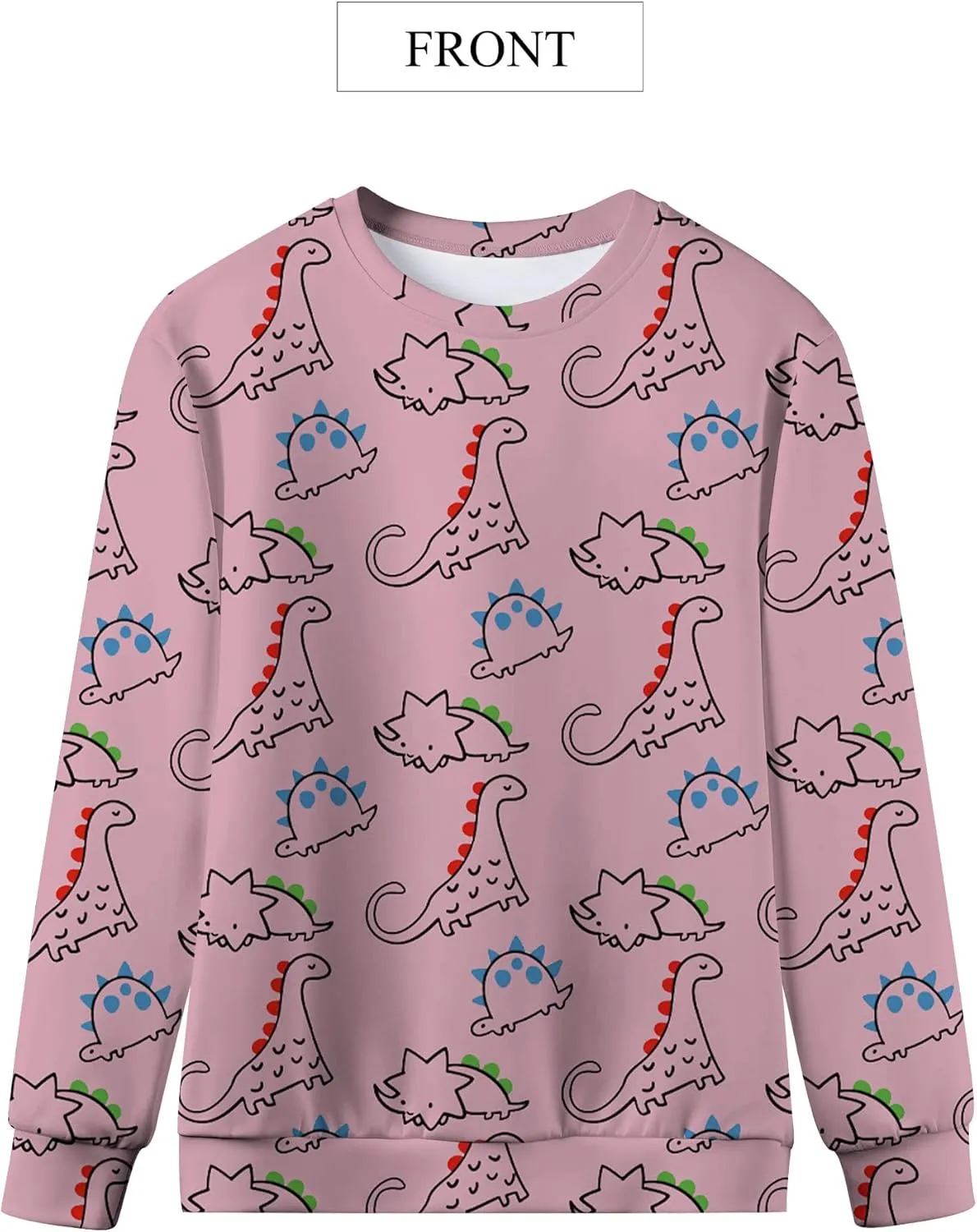 RMCMS Dinosaur Sweatershirt Women Cute Mama Dino Shirts for Adult Loose Casual Dinosaur Graphic Pullover Shirt