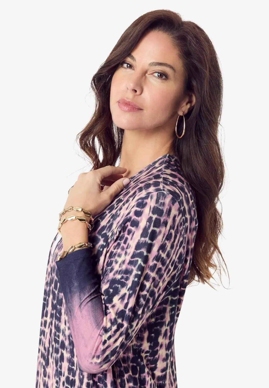 Roaman's Women's Plus Size Ultra Drape Cardigan