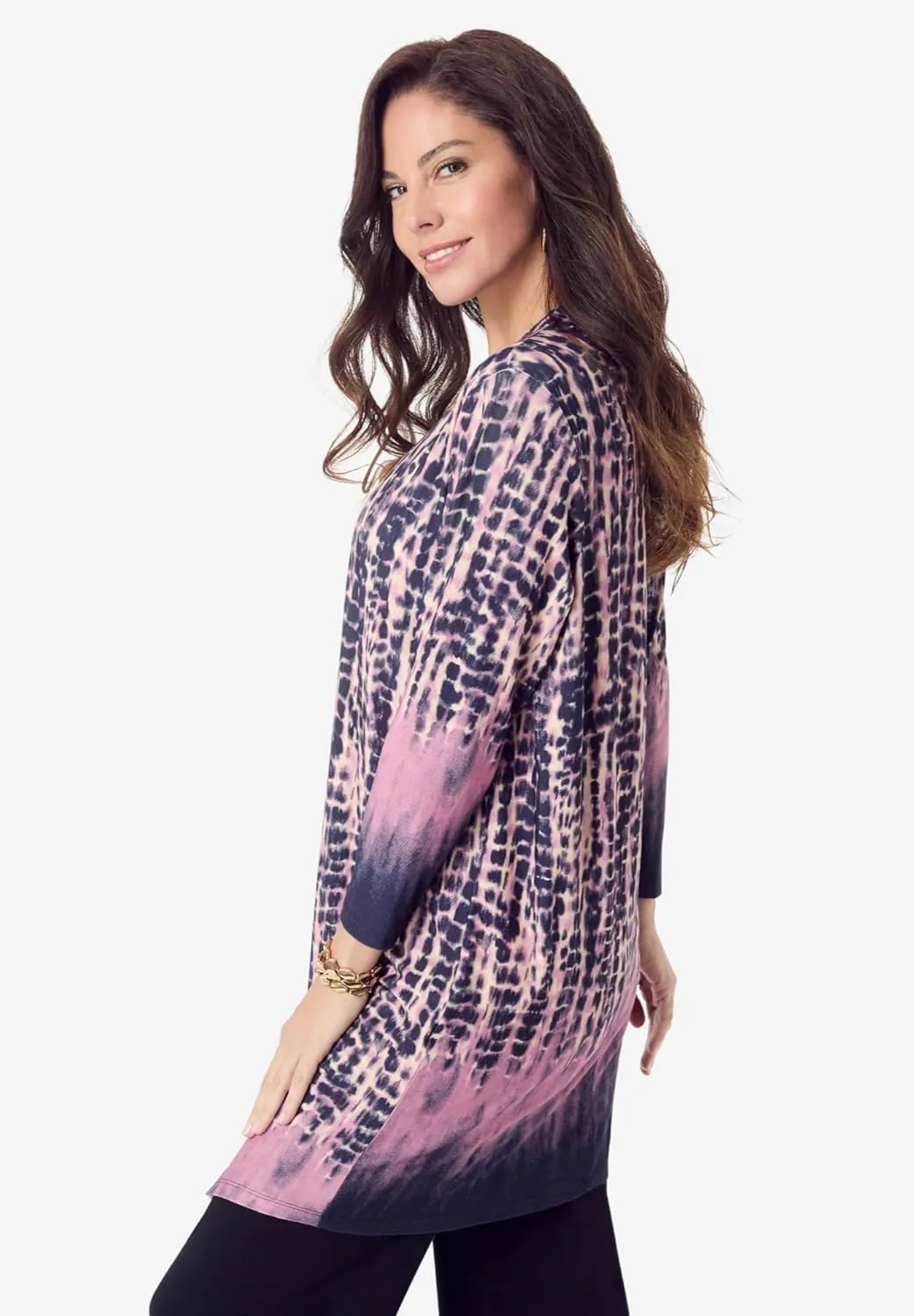 Roaman's Women's Plus Size Ultra Drape Cardigan