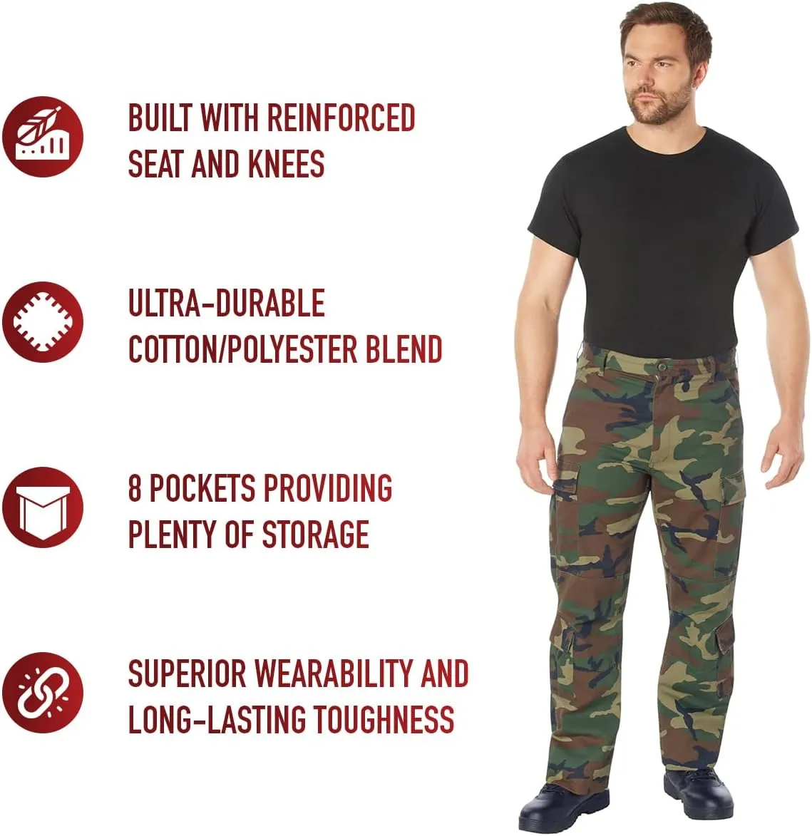 Rothco Vintage Paratrooper Fatigue Pants Vintage Cargo Pants Camouflage Pants
