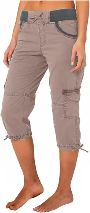 SHAOBGE Lightweight Summer Pants Women Summer Women Multi Pocket Trousers Outdoor Casual Sports Trendy Pants for
