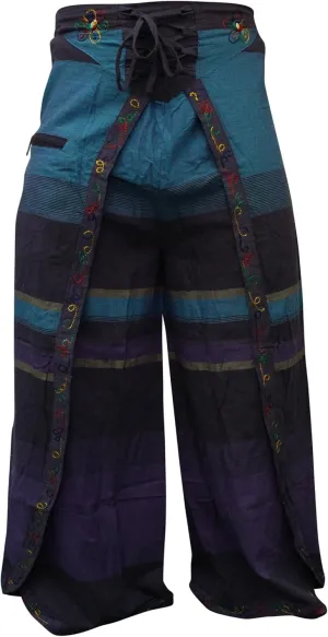 Shopoholic Fashion Ezhippie Women's Harem Pants High Waist Tie Up Wrap Hippie Palazzo Pant