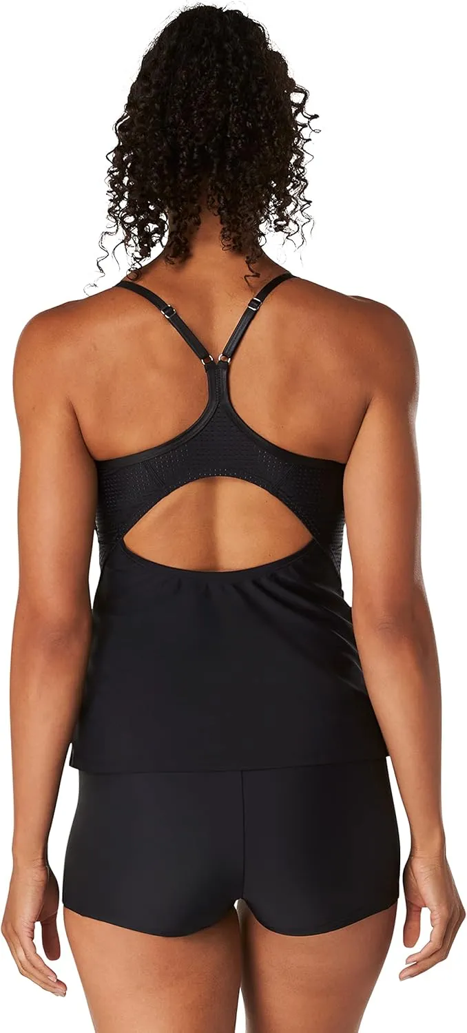 Speedo Women's Swimsuit Top Tankini Scoop Neck