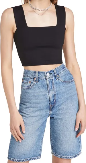 Susana Monaco Women's Wide Strap Crop Top