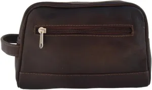 Top Zip Toiletry Kit, Chocolate, One Size