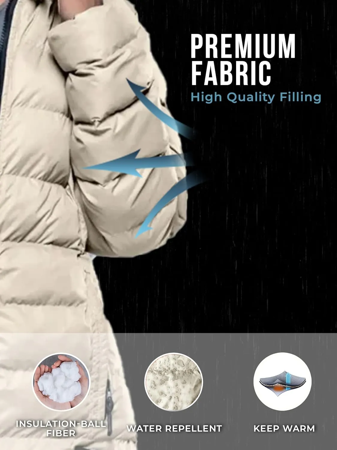 URBAN BUCK Packable Puffer Jacket Women with Hood  32 Degree Lightweight Quilted Winter Puff Foldable Jacket for Women